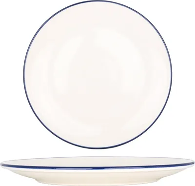 Image de Assiette plate Bonna - Linea Blue - Porcelaine - 30 cm