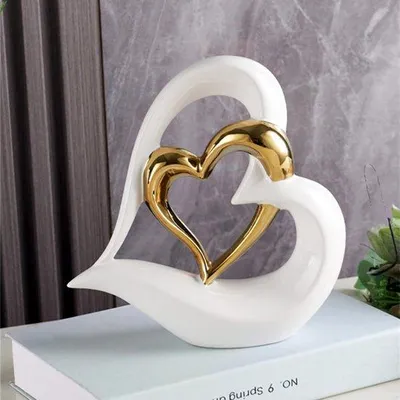 Produktbild von Keramisches Hirsch-Ornament, Woonzimmerdeko, Geschenkidee.