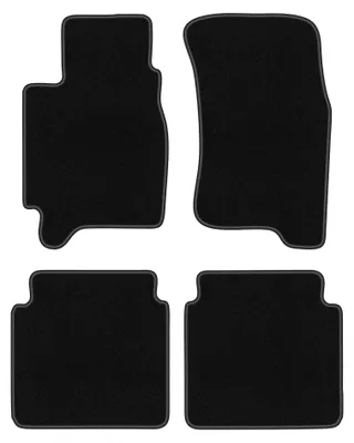 Produktbild von Velours-Fußmatten für Subaru Outback II 1999-2004 (Kombi/Limousine) – 4-tlg, Schwarz, passgenau – Wielganizator BASIC