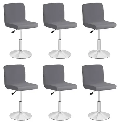 4er-Set Stuhlhussen für Barhocker, abnehmbar, waschbar, Grau