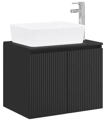 Produktbild von Badezimmermöbel-Set Schwarz Holzwerkstoff