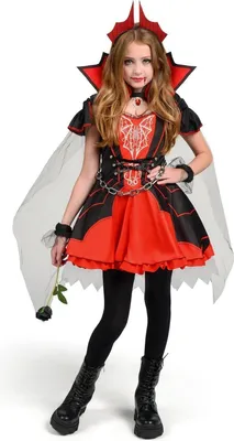 Obrázek produktu pro Dívčí upíří kostým Halloween dress-up střední 8-10 let