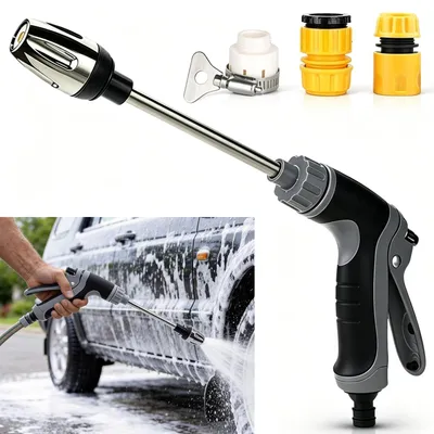 Image de Pistolet de jardin haute pression pour tuyau d'arrosage - Buse réglable
