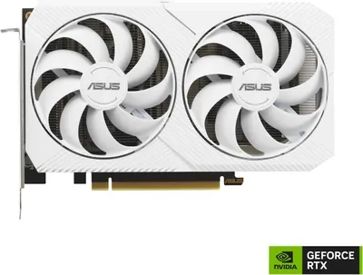 Produktbild von DUAL-RTX3060-O8G-WHITE NVIDIA GeForce RTX 3060 8 GB GDDR6