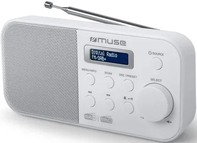 Immagine prodotto di Radio portatile digitale bianca Muse M-109DBW