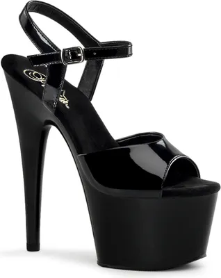 Produktbild von ADORE-709 Damen Sandale von Pleaser, Schwarz Lack , EU 41, US 11
