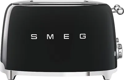 Obrázok produktu pre Smeg TSF03BLEU, 4 krajcov, Čierna, Nerezová oceľ, Tlačidlá, 50's Style, Nerezová oceľ