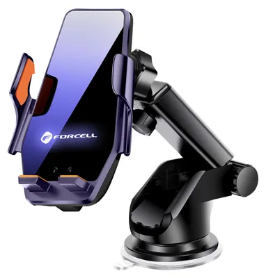 Produktbild von Forcell, Qi Auto Handyhalterung 15W Fold HS6 – Automatische Klemmfunktion, Schwarz