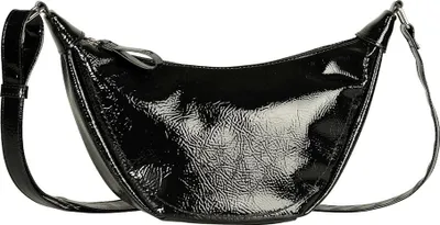 Obrázok produktu pre TOM TAILOR Džínsová taška cez rameno čierna, Liriel, Cross bag M, čierny lak