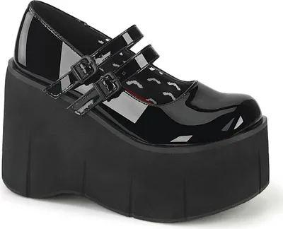 Produktbild von KERA-08 Damen Sandale von DemoniaCult, Schwarz Lack , EU 42, US 12