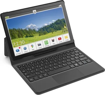 Produktbild von emporia KEYPAD-TAB1DE Standcover mit Tastatur