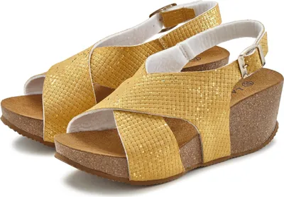 Produktbild von LASCANA Sandalette Sommerschuh curry-gelb Größe 41