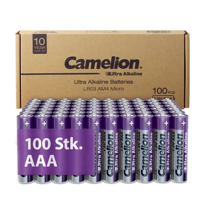 Image de Piles alcalines Camelion Ultra AAA Micro LR03 1,5 V, paquet de 10 x 10