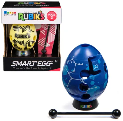 Produktbild von Rubik's Smart Egg, Ei-Labyrinth mit Stab, Geduldsspiel: Bring den Stab durchs La