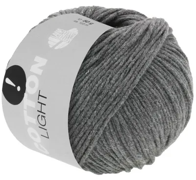 Produktbild von Lana Grossa Baumwolle LIGHT Aktion! 50 g leichte, multifile Baumwollmischung 123 m Farbe 032 - Dunkelgrau