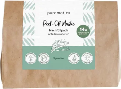 Productafbeelding van Peel-off masker - Tegen onzuiverheden | Spirulina vulling 130g