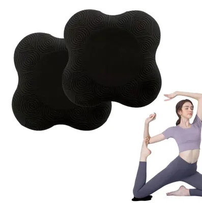 Productafbeelding van Yoga Kniekussen van TPE, Rutschfest en Ergonomisch, Zwart
