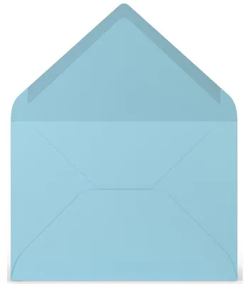 Produktbild von Rössler Papier 220720517 Coloretti Briefumschläge B6 5 Stück himmelblau