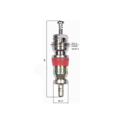 Immagine prodotto di Inserto valvola in 3 pezzi DIN 7757 4,5 bar