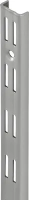 Produktbild von Wandschiene 2-reihig 495 mm, silber