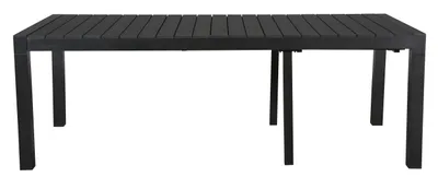 Produktbild von Grup Gartentisch, inkl. 2 Zusatzplatten 223-343 cm schwarz/schwarz.