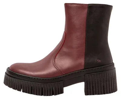 Produktbild von Art Stiefeletten mit Absatz Damen 1374 NAPPA BURDEOS-BLACK/YORK Farbe Rot