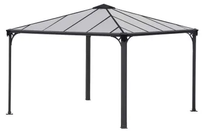 Produktbild von Palram - Canopia Aluminium Pavillon Palermo 3600 Anthrazit 360x360x295 cm