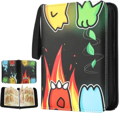 Produktbild von Sammelalbum für Pokemon Karten, 60 Seiten 480 Karten Kapazität Sammelkarten Album, PolyurethanTragbar Wasserdicht Karten Heft Sammelheft