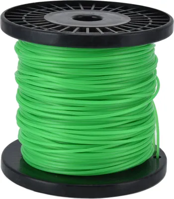 Image de fil de 2 mm, fil rond pour coupe-herbe, fil vert pour tondeuse à gazon pour Husqvarna, 100 m