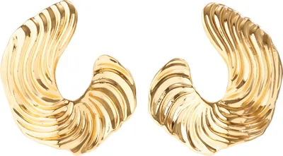 Produktbild von Paar Ohrstecker für Damen, unregelmäßige Form, Punk, übertriebene Legierung, galvanisiert, rutschfest, leicht, Ohrschmuck, Schmuck, glatte Ohrstecker für Clubpartys