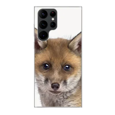 Produktbild von MuchoWow® Handyhülle Schutzhülle Hülle für Samsung Galaxy S22 Ultra Fuchs - Tiere - Jungtier - Jungen - Mädchen - Kind Silikon Softcase Handy Hülle - Abbildung