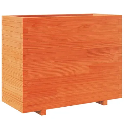 Obrázok produktu pre Záhradný kvetináč voskovohnedý 90x40x72,5 cm masívna borovica