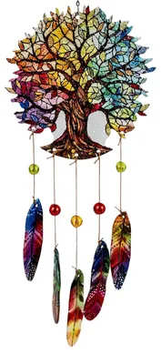 Produktbild von Formano Girlande mit Baum, 50 cm, Glas Fensterdeko Hänger