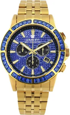 Produktbild von Louis XVI XLXVI1132 Herrenuhr Majesté Iced Out Baguette 43mm 5ATM