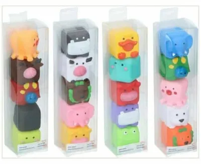 Imagen del producto de Bongers Toys: 5 diferentes juguetes para el baño con forma de animales