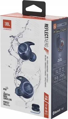 Produktbild von JBL Reflect Aero kabellose Kopfhörer, Bluetooth 5.2, IP68, blau