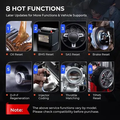 Imagen del producto de Escáner OBD2 para diagnóstico de automóviles: diagnóstico de todos los sistemas y 8 funciones de servicio