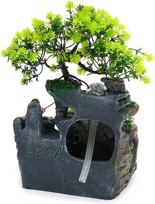 Obrázek produktu pro Vnitřní fontána Mini Rock Garden Fontána s LED osvětlením Vodní fontána Vnitřní fontána pro domácí dekoraci