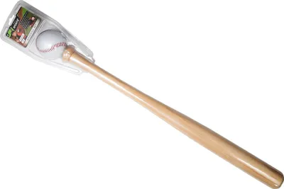 Produktbild von SportX Baseballschläger + Ball, 560 g, Holz, Braun