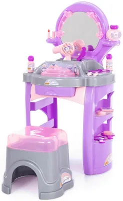 Produktbild von Polesie Kinder Beauty-Salon Diana Nr. 4 inkl. Hocker Zubehör 15-tlg. und Licht