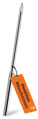 Produktbild von Haus-Held Fangstange Aluminium 16 mm x 1,5 m für Blitzschutz