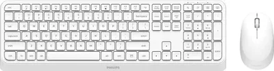Image de Philips 3000 series SPT6307W/34 clavier Souris incluse Universel RF sans fil QWERTY Anglais Blanc