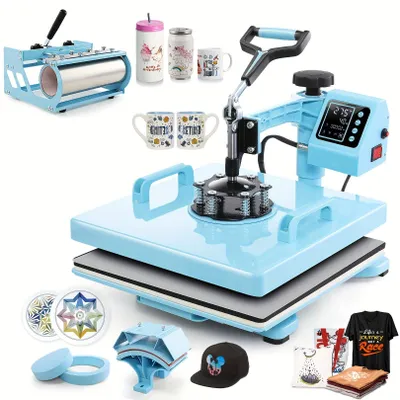 Produktbild von Wärmepresse – Hitzepresse – Transferpresse – Druckpresse – Wärmepresse – 38,1 x 38,1 cm – Arm um 360° drehbar