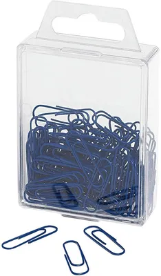Produktbild von Büroklammern 27mm VE=100 Stück blau