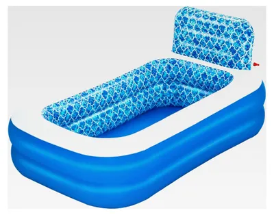Produktbild von Familienpool Wasserfall-Oase mit Wassersprinkler 229 x 152 x 96 cm, Blau