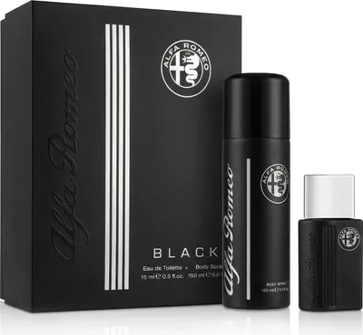 Obrázek produktu pro Alfa Romeo Black EDT 15 ml + tělový sprej 150 ml M