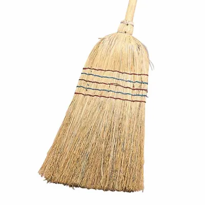 Produktbild von Siena Home 306-415 Reisstrohbesen mit 5 Nähten und Holzstiel, natur