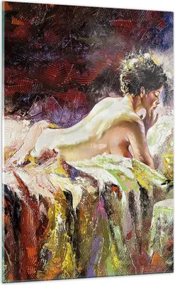 Produktbild von Bilder auf glas - Einteilig - Frau Modell - 70x100cm - Glasbilder - Wandbilder - Bilder - Kunstdruck - zum Aufhängen bereit - Wanddekoration aus Glas - Glas Bilder - Wandbild auf Glas - GPA70x100-3534