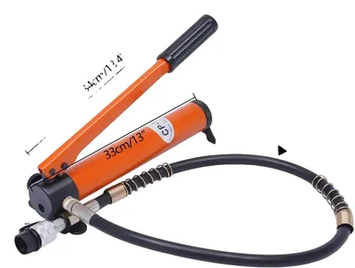Obrázok produktu pre Hydraulický valcový zdvihák, nosnosť 20 ton, ručné hydraulické čerpadlo, oranžový