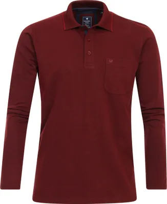 Produktbild von Redmond - Herren Polo-Shirt Langarm (912111), Größe:3XL, Farbe:Rot (503)